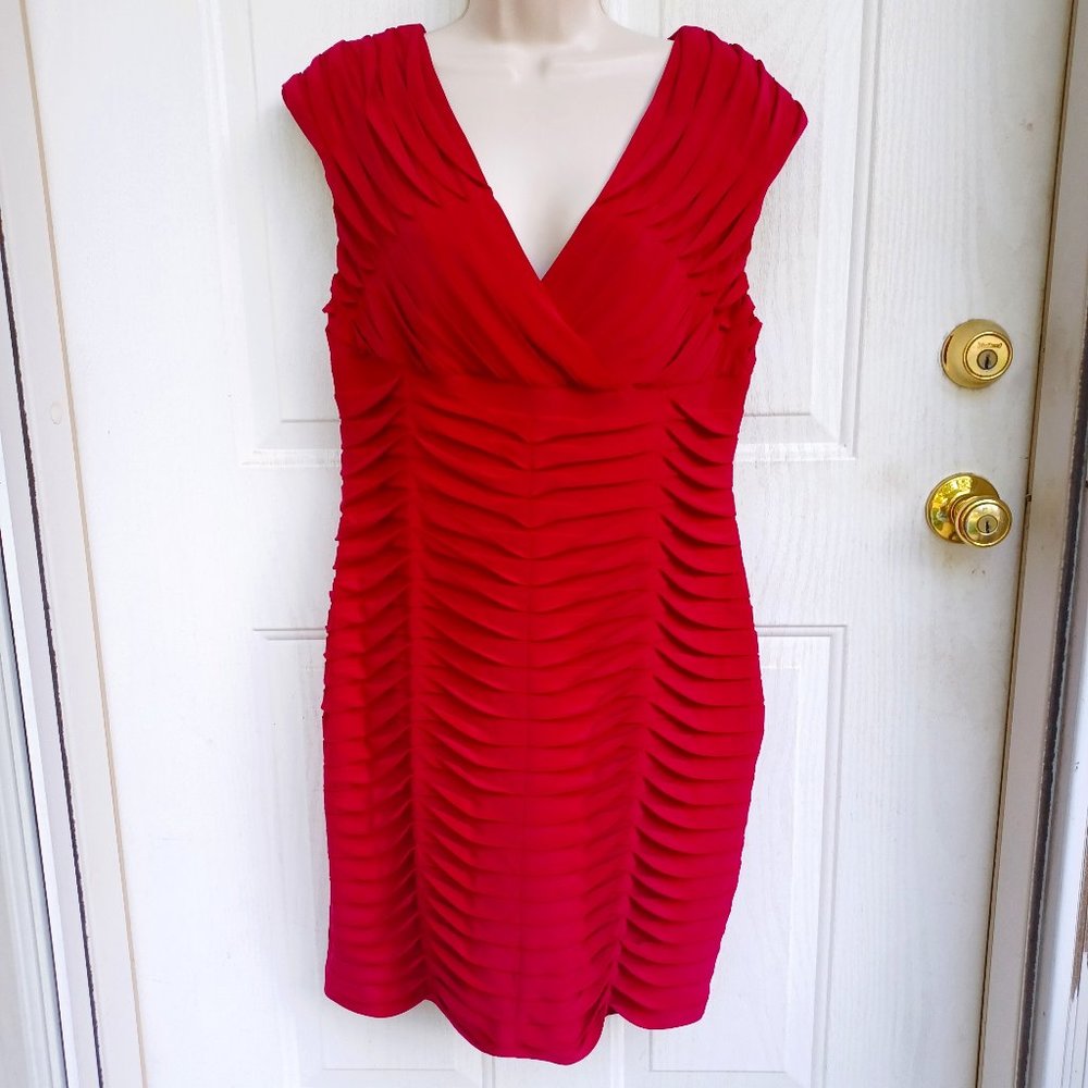Andre Oliver Sexy Red Dress Size 14